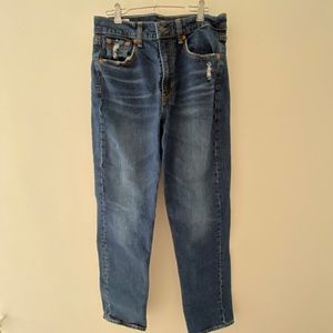 GAP Sky High Straight Leg Denim Jean